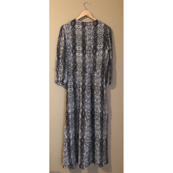 Baum Und Pferdgarten silk blend yellow snake print Adya dress - Picture 4 of 6